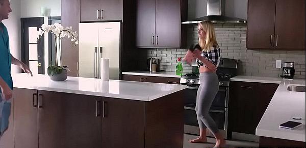  Seductive MILF Rachael Cavalli loves helping her brother in law doing house chores. She likes and seduces him and let him slams her pussy.